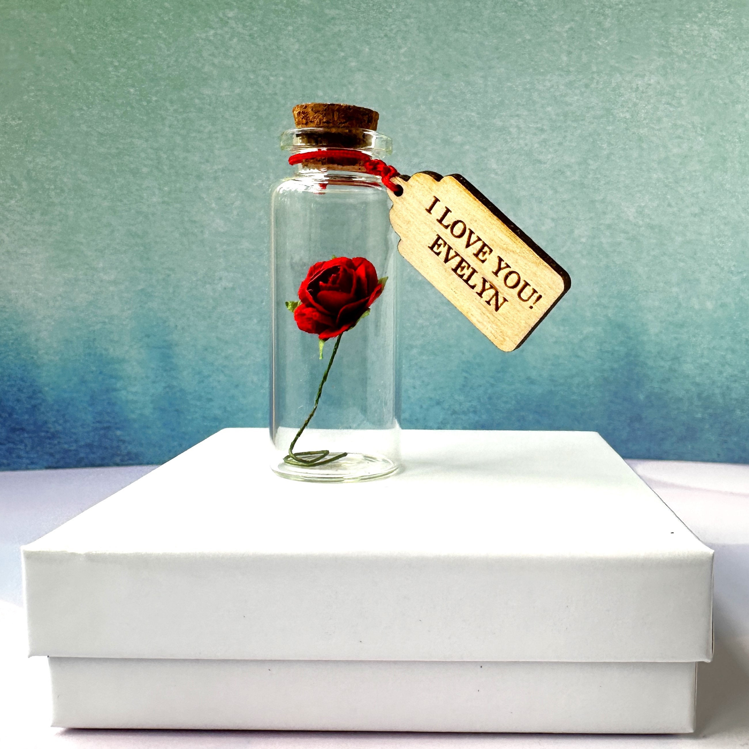 Romantic Gift For Her Message Bottle Keepsake Valentines Girlfriend Gift Personalized Anniversary Gift For Wife Personalized Mother Day Gift