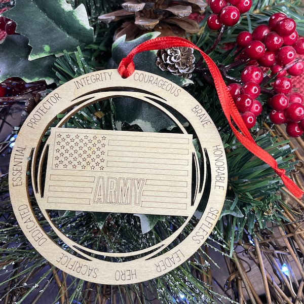 Army Christmas Ornament Etsy
