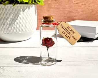Mothers Day Gift For Mum Gift For Grandma Birthday Gift For Friend Flower In A Bottle Thank You Gift For Girlfriend for nan Gift For Her