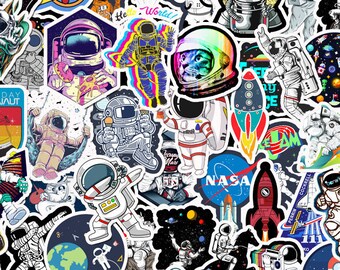 50pcs Nasa astronaut Outer Space Vinyl Sticker Laptop Luggage wall bottle 50pcs Nasa astronaut Outer Space Vinyl Sticker Laptop Luggage wall bottle