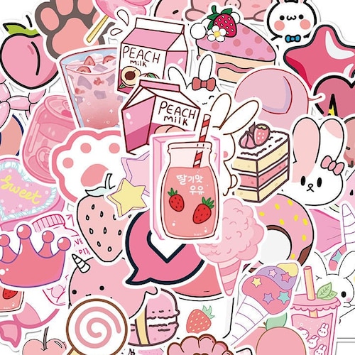 Perfect Match Food Kawaii Sticker Pack Cute Fun Stickers Etsy