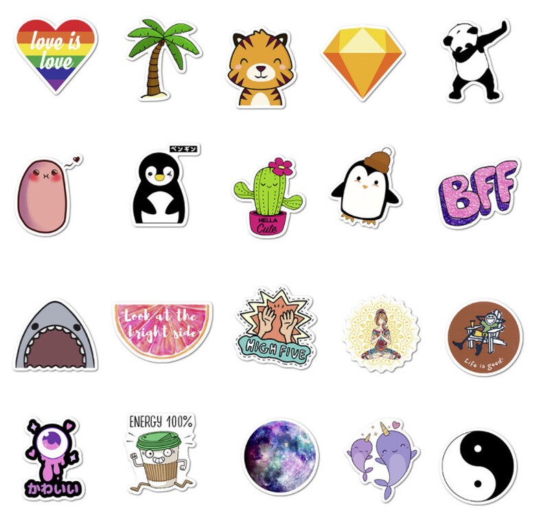 Cute Vsco sticker pack 50pcs | Etsy