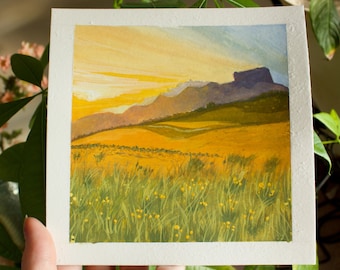 Paisaje al atardecer