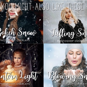 ULTIMATE Snow Overlay and Preset Bundle, Snow Overlay for Lightroom ...