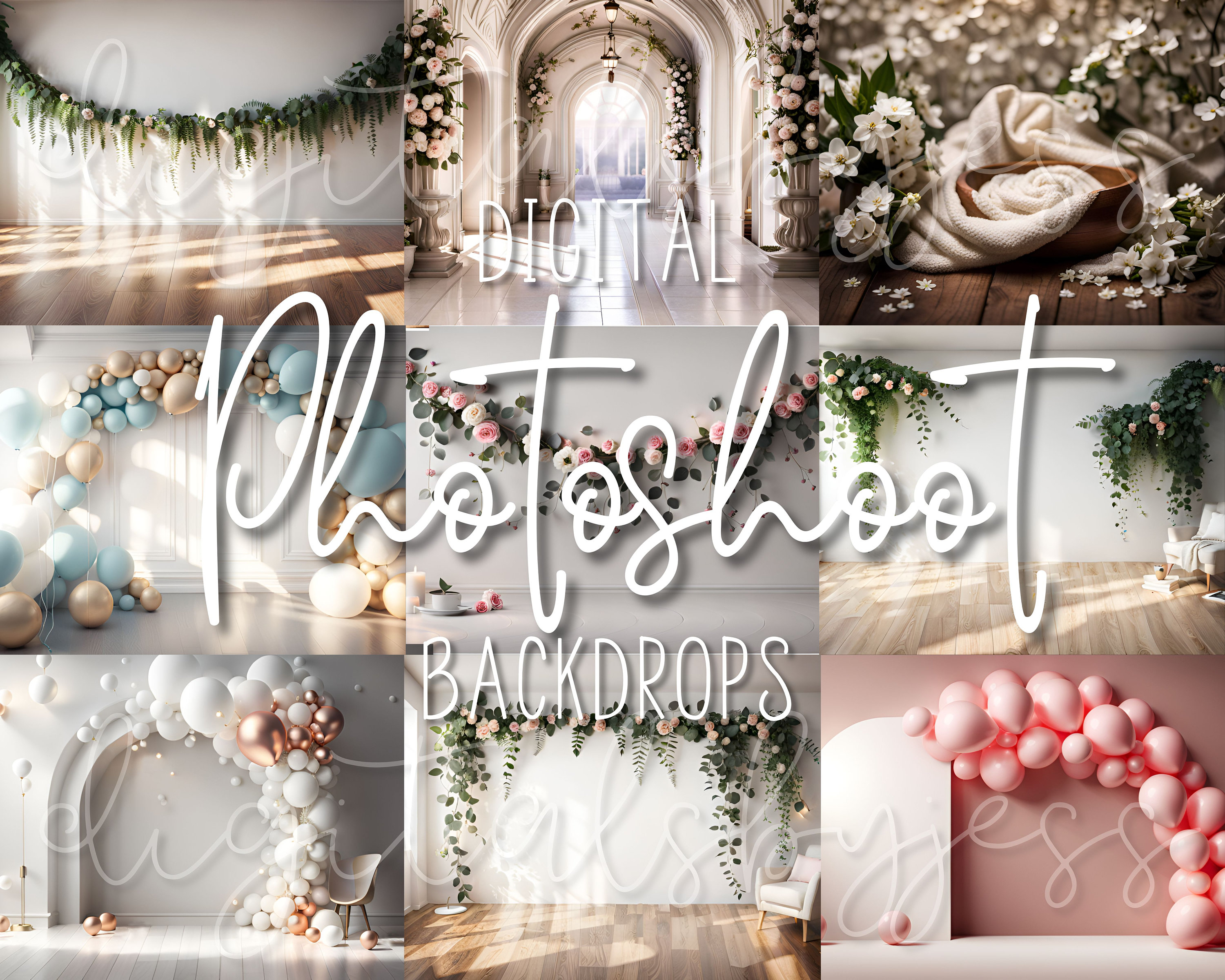 Digital Photography Backdrop Bundle, Photo Composites, Photoshop ...