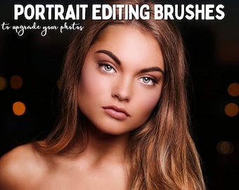 Lightroom Brushes for Portrait Photo Retouching, Portrait Lightroom Brushes, Photo Editing Brush