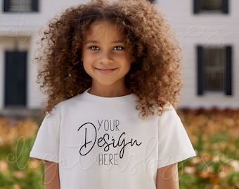White Kids Shirt Mockup, Girls Sweater Mockup White Fall Mockup Toddler Tshirt Mock Ups Youth Mockup Bundle Childrens Mockup Clothing Mockup