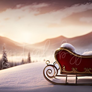 Holiday Digital Background, Festive Digital Backdrop, Santa Claus Digital Backdrop, Christmas Digital Backdrop Christmas Magic Digital Photo