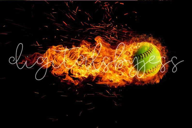 Softball Digital Backdrop, Softball Smoke Photo, Softball Backdrops, Photoshop Sports Templates Sports Digital Background Sports Backdrop image 5
