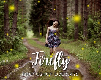 Firefly-overlays, Adobe Photoshop-overlays, Fire Fly Light-overlay, veldoverlays, Fireflies-overlay, bug-overlay, lichte zomeroverlays