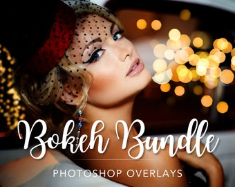 Bokeh Light Overlay Bundle, Photoshop Overlay, Bokeh Lights, Summer Overlay, Bokeh Stars, Heart Bokeh, Photoshop Layers, Blurred Light Bokeh