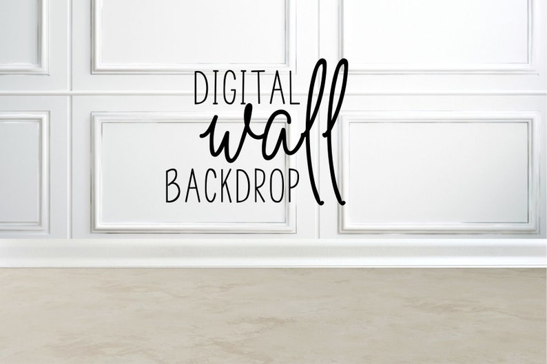 2 White Wall Mock up Backdrops / Digital Photography Backdrops / Blank ...