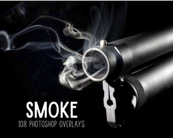 Superpositions de fumée pour Photoshop, Photoshop Overlay Gun Fire, retouche photo, superpositions de fumée de cigarette, superpositions de fumée, photographie superposition de fumée