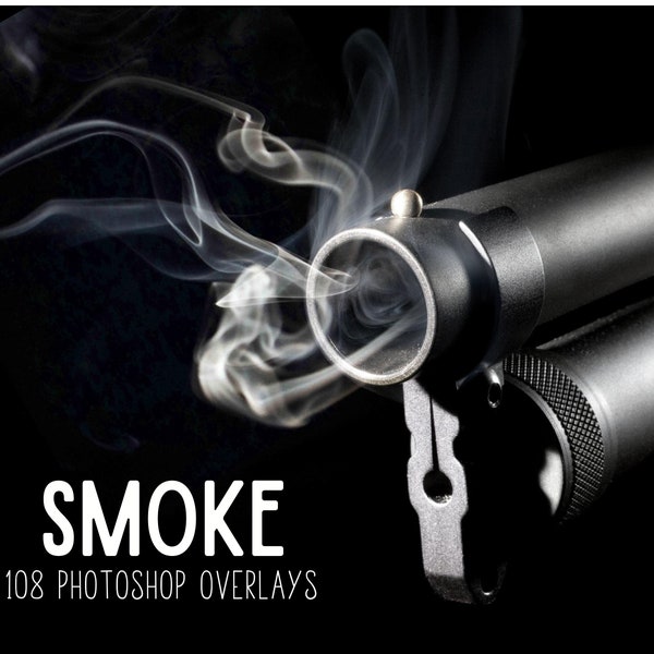 Smoke Overlays for Photoshop, Photoshop Overlay Gun Fire, Photo Editing, Cigarette Smoke Overlays, Smoky Overlays, Photography Overlay Smoke