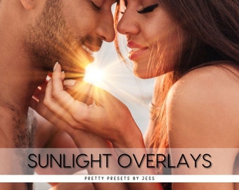 Sunlight Photoshop Overlays, Realistic Sun Overlay, Sun Rays Overlay, Beach Overlays, Sun Flare Light Burst Overlay for Photoshop Editing