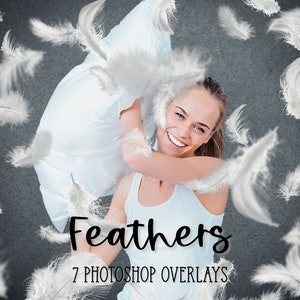 Falling Feathers Overlay Bundle, Feather Overlay, Black Feathers Overlay, White Feathers Overlay