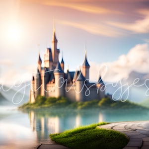 Digital Princess Castle Backdrop, Mystic Backdrop, Fantasy Backdrop Digital Princess Castle Background Digital Backdrop Digital Background
