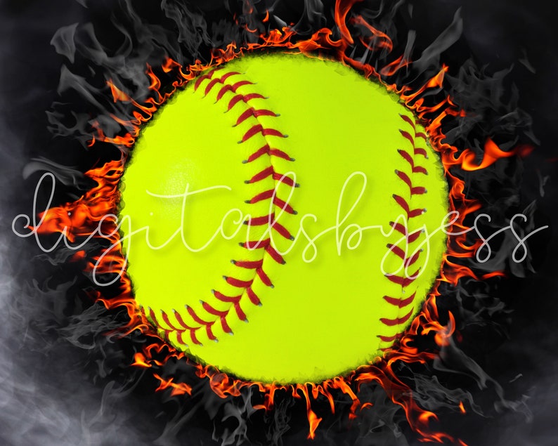 Softball Digital Backdrop, Softball Smoke Photo, Softball Backdrops, Photoshop Sports Templates Sports Digital Background Sports Backdrop image 2
