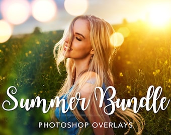 Summer Photoshop Overlays, Bubble Overlay, Butterfly Overlay, Confetti Overlay, Firefly Overlay, Fireworks Overlay,Nature Overlays