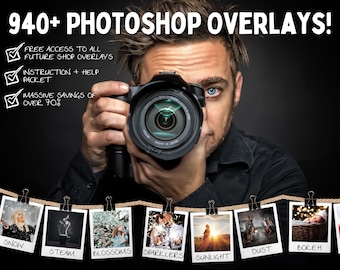 Whole Shop Photography Overlays Bundle, Overlays Photoshop for Photographers, Photoshop Overlays, Photo Overlay for Christmas, Image Overlay