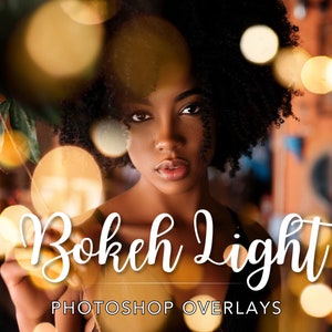 Bokeh Overlay for Photoshop Editing, Bokeh Lights Overlay Photoshop, Sparkle Overlay, Light Bokeh Effects, Light Leaks Overlays