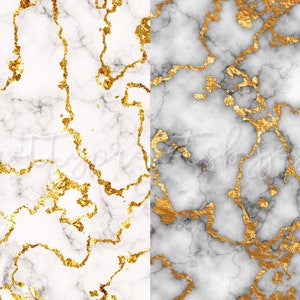 Gold Marble Digital Paper, Gold Scrapbook Paper, Marble Digital Paper ...