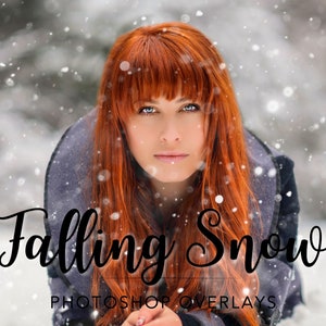 Photoshop Snow Overlay, Holiday Photo Overlay, Bokeh Snow Overlays, Snowflake Photoshop Overlays, Winter Overlay, Christmas Overlay