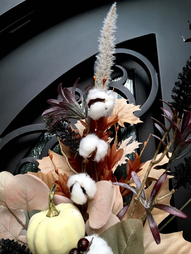 XL Fall Swags for Front Double Doors Natural Design Etsy