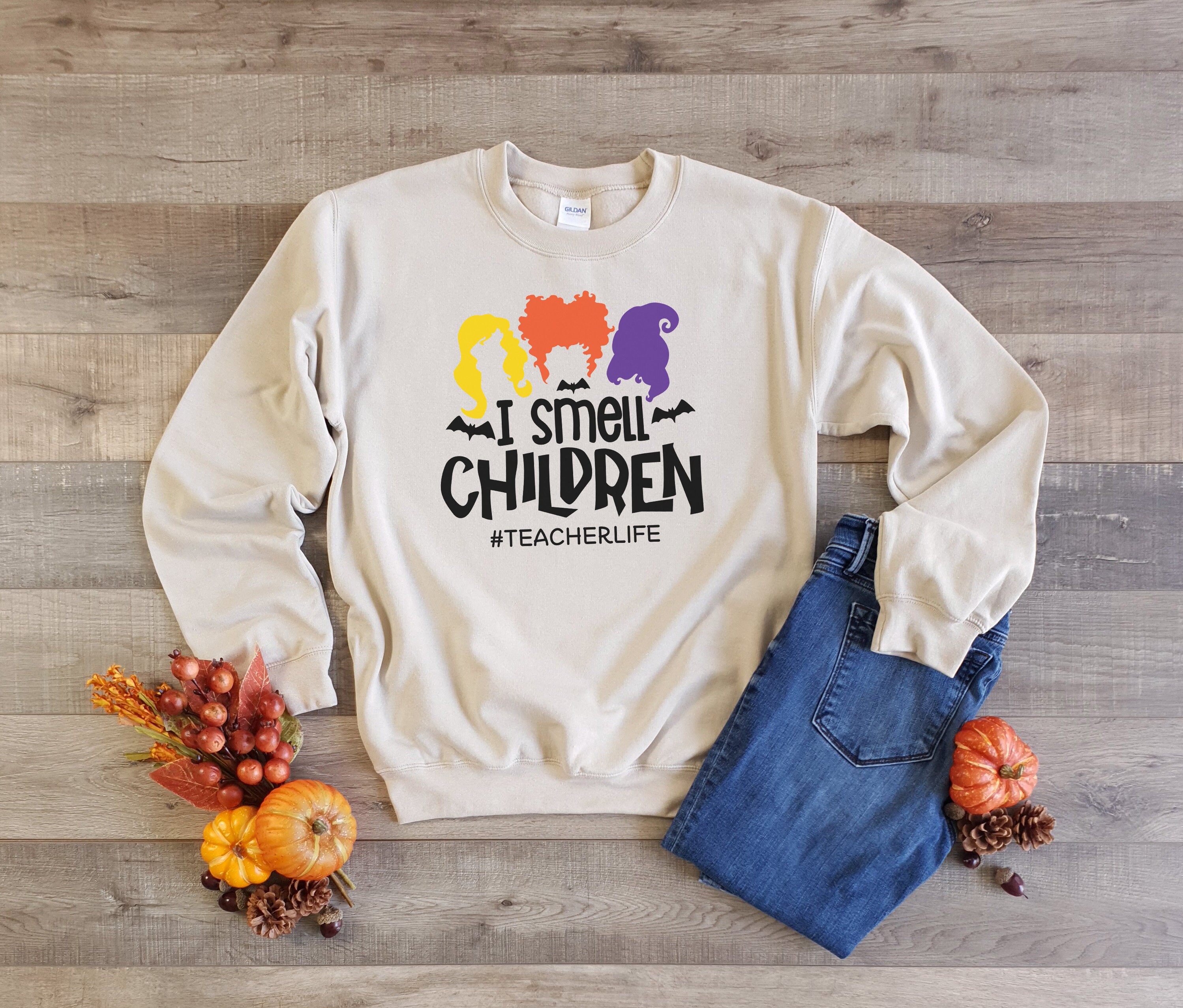 I Smell Children Sweatshirt Halloween Sweatshirts Bella Etsy UK