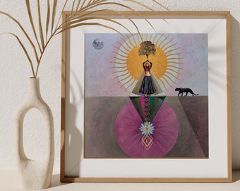 Hilma Af Klint Print: Cosmic Tree Goddess Art