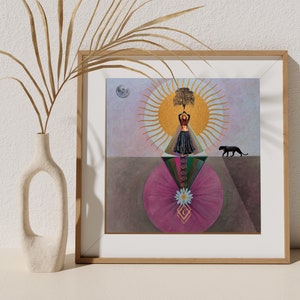 Hilma Af Klint Print: Cosmic Tree Goddess Art