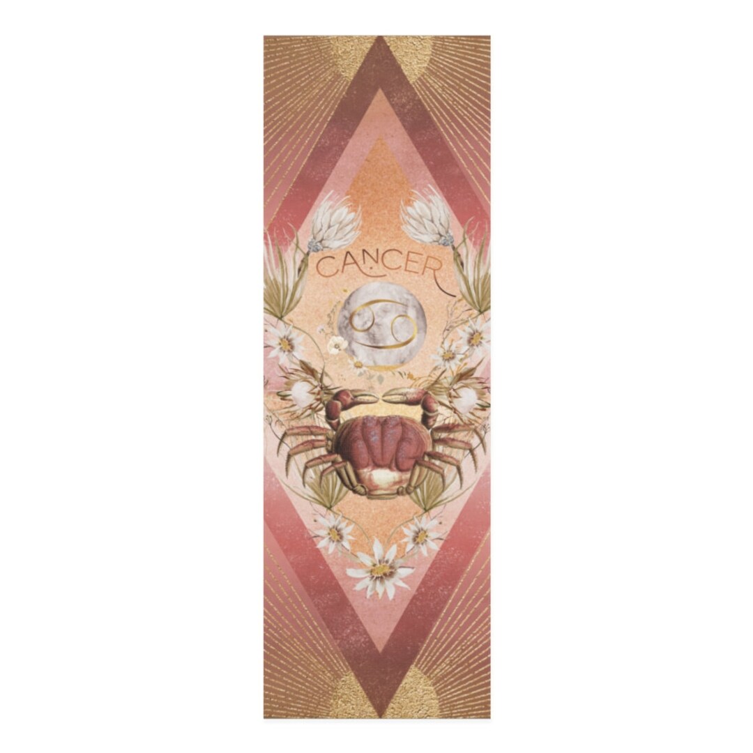 Cancer, Yoga Mats, Yoga Mat, Zodiac Yoga Mat, Zodiac Gifts, Gift for a