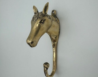 Roupas de cavalo, toalha, gancho para robe - bronze fundido 100% feito à mão