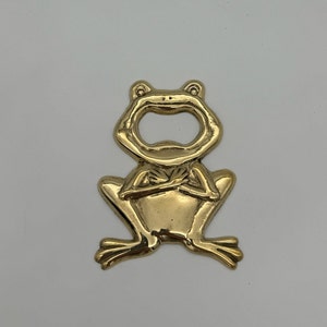 Frog Bottle Opener - 100% handmade cast bronze