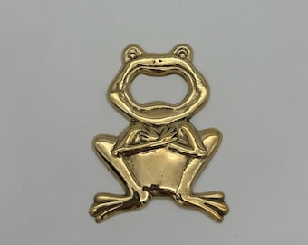 Abridor de garrafas Frog - bronze fundido 100% feito à mão