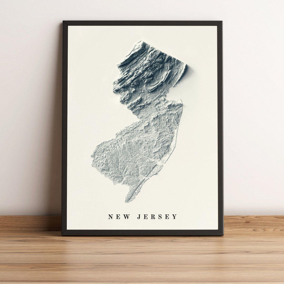 New Jersey Map set With Two Maps, New Jersey Printable Map, New Jersey