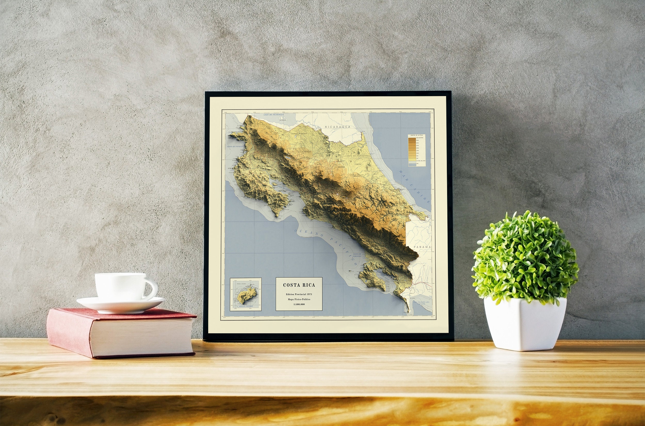 Costa Rica Map, Costa Rica Relief Map, Costa Rica Printable Map, Costa