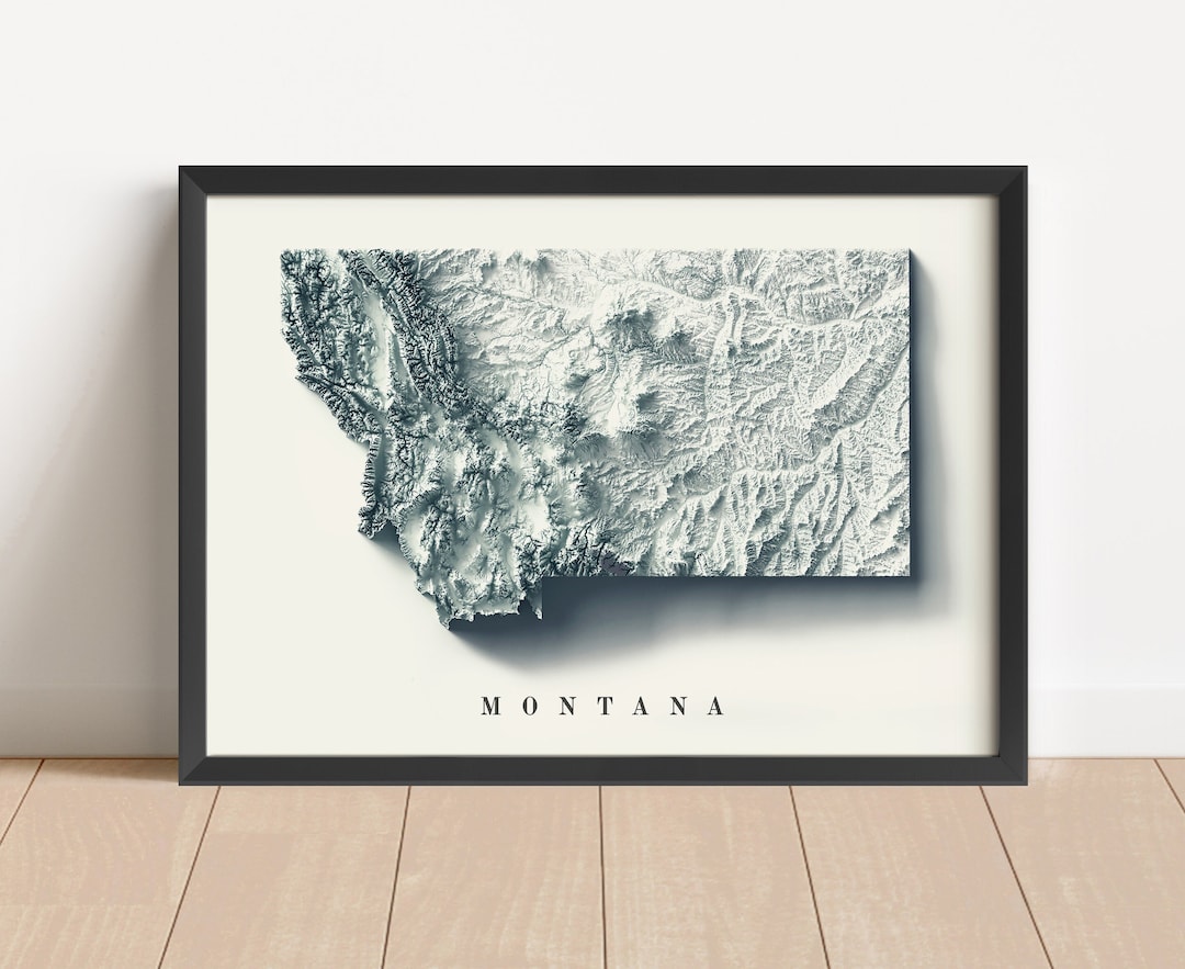Montana Map Montana Relief Map Montana Wall Decor Montana Minimalist Il 1080xN.5706879268 11cy 