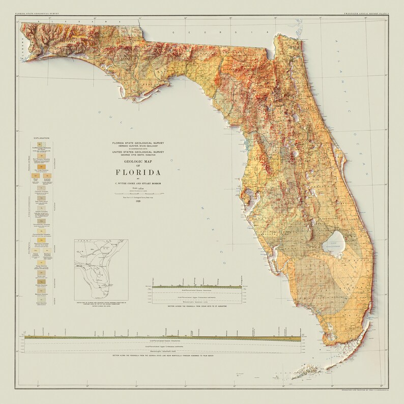 Map of Florida Relief Map of Florida - Il 794xN.3528956120 Lt57