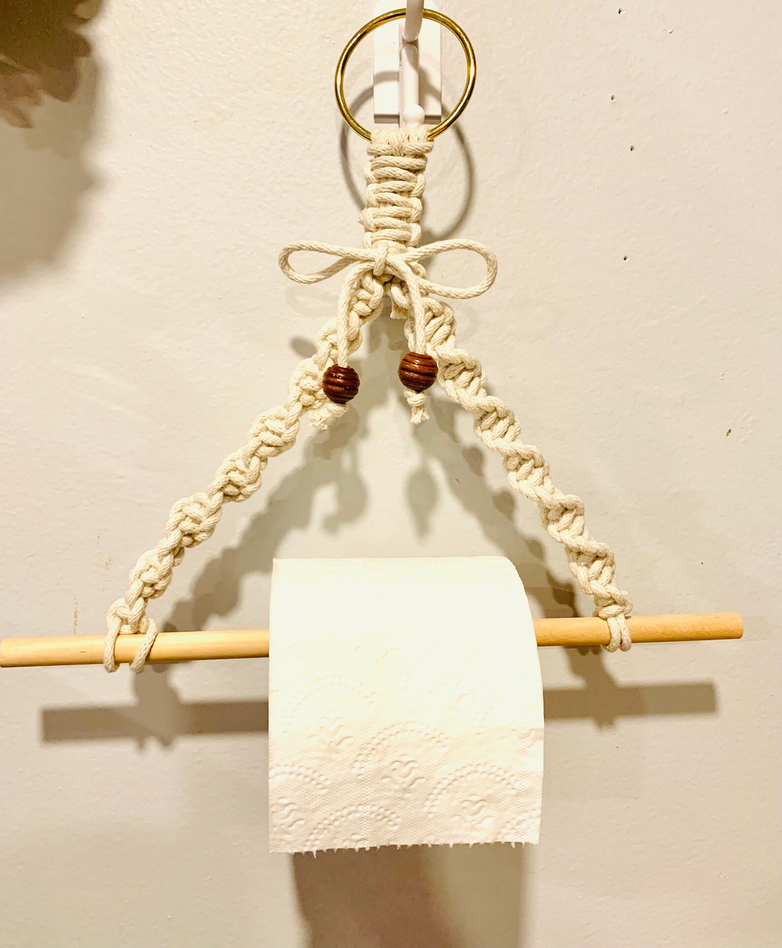 Macrame HangersTowel/Toilet paper Holder Etsy