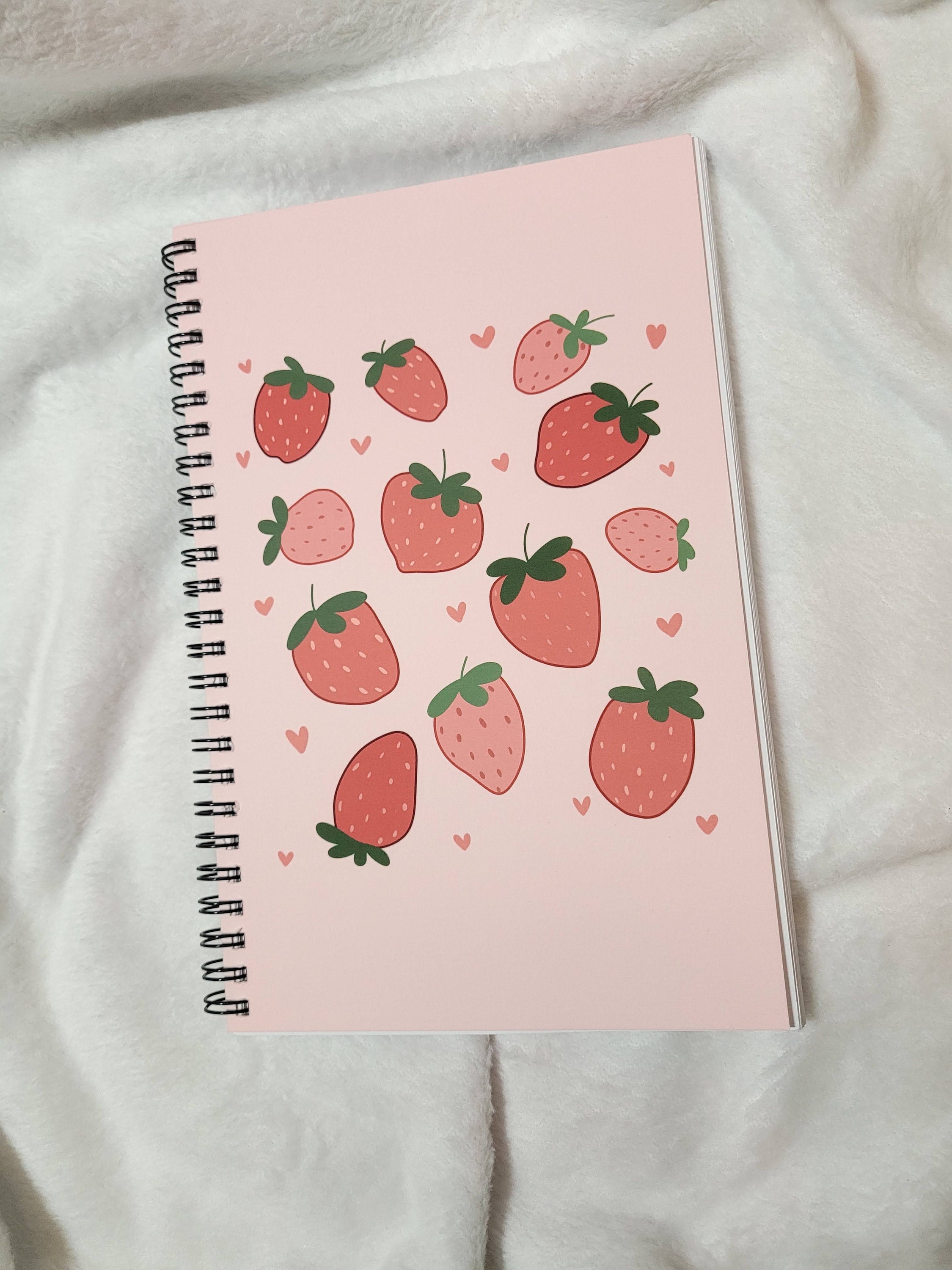 Berry Cute Strawberry Bullet Journal Spiral Bound Bullet Etsy