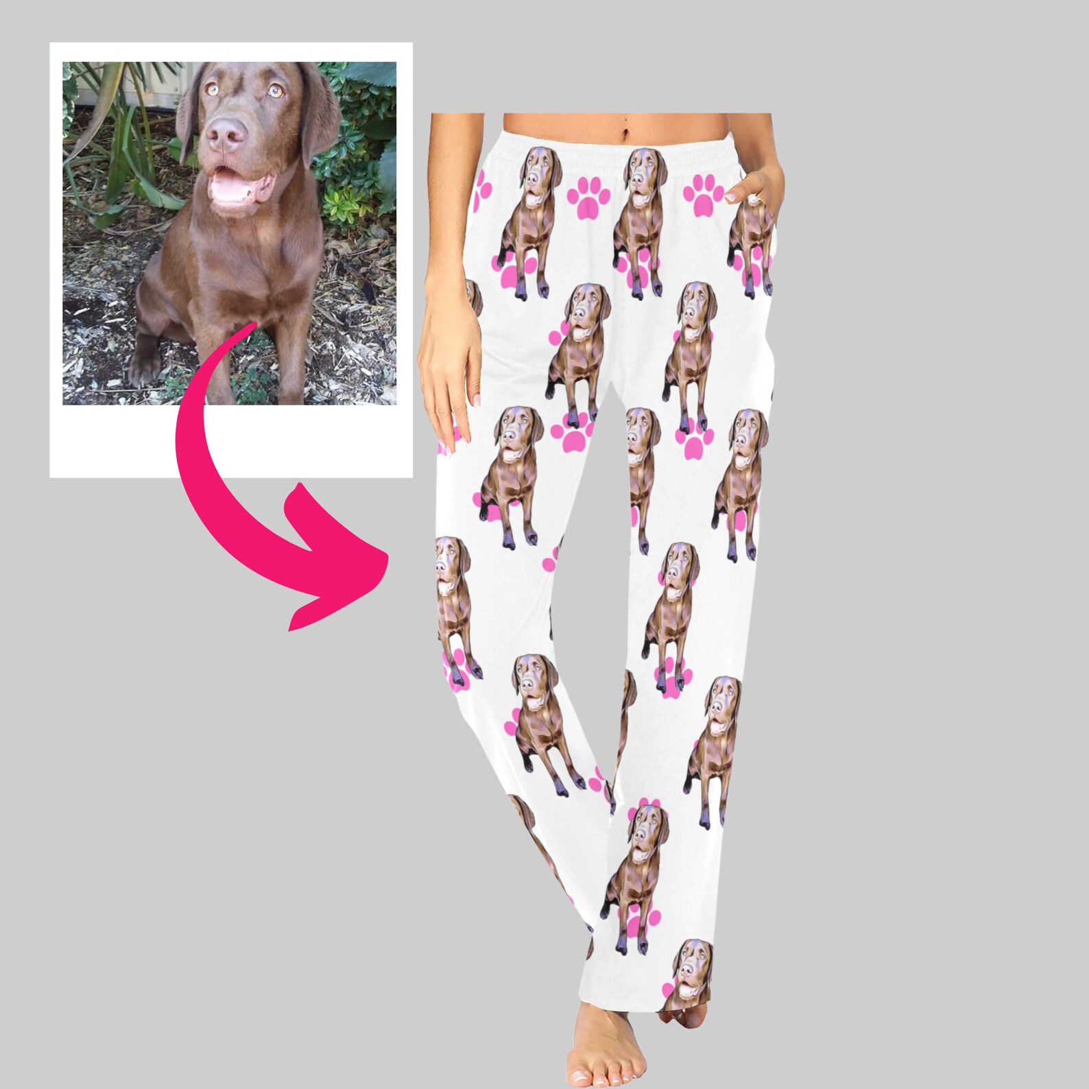 Pajamas With Pet Photo
 Personalized Pajama Pants Dog Pajamas Pet Pajamas