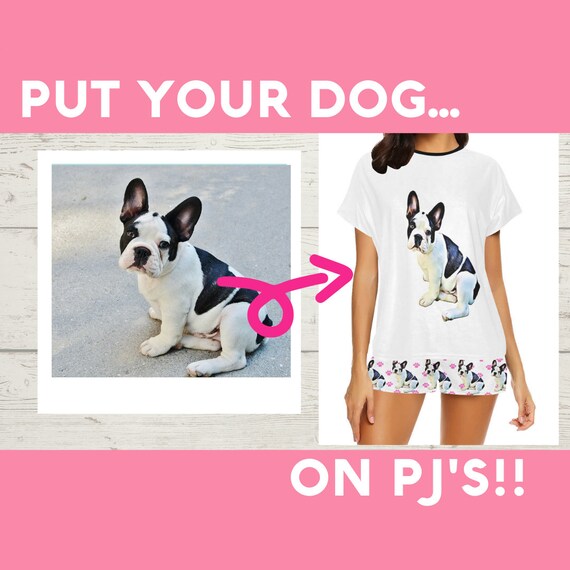personalised dog face pyjamas