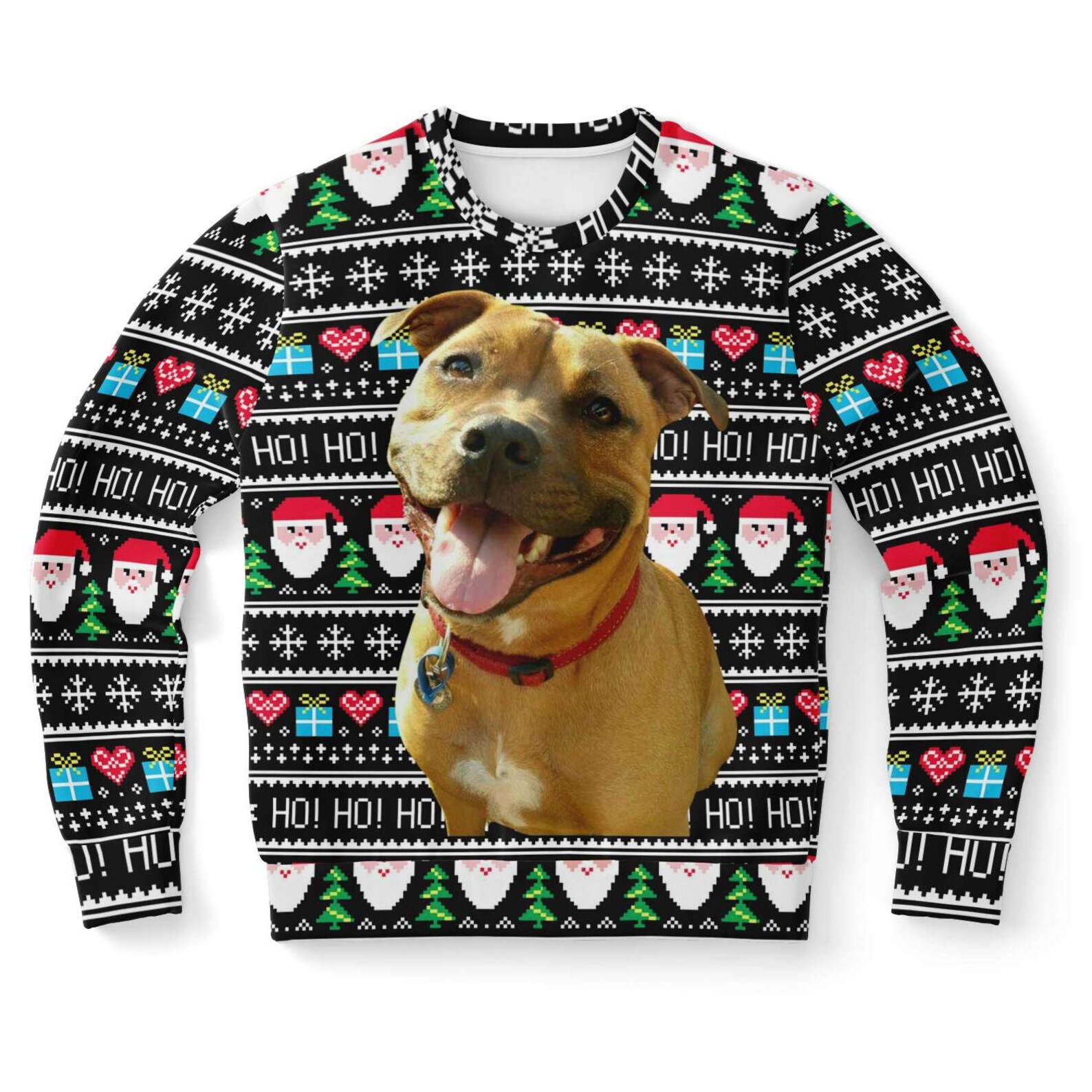 Dog Ugly Christmas Sweater Custom Face Sweatshirt Dog Mom Etsy UK