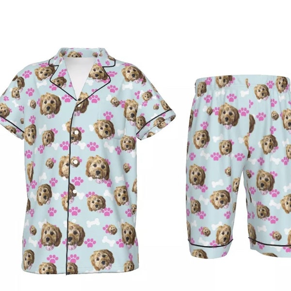 Kids Personalised Dog Photo Pyjama Set | Personalised Dog Photo Pyjamas | Custom Kids Pajamas | Pyjamas | Kids PJs Customised | Gift for Kid