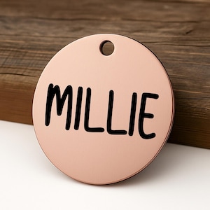 Pet ID Tag for Cats and Dogs - Personalized Engraved Dog Cat ID Tags