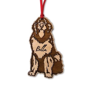 Personalized Newfoundland Christmas Ornament