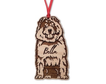 Personalized Chow Chow Christmas Ornament