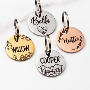 Dog Tag Dog Tag Personalized Dog Tags for Dogs Custom Dog Tag Dog Name Tag Pet Tag Pet ID Tag Dog ID Tag Puppy Tag Custom Engraved Pet Tag