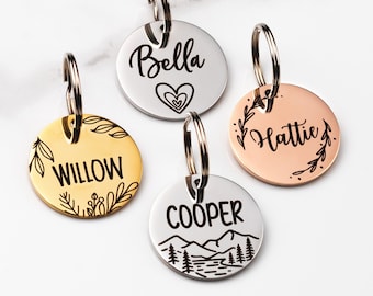 Personalized Pet Tag - Dog Tags Personalized - Dog Tags for Dogs Personalized - Custom Dog Tag - Cat Tag - Cat ID Tag - Dog ID Tag
